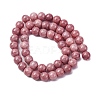 Ombre Effect Dyed Glass Beads Strands GLAA-T031-01O-01-3