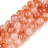 Dyed Natural White Jade Beads Strands G-T138-8mm-210-33-4