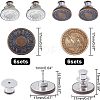  12 Sets 2 Style Iron & Zinc Alloy Button Pins for Jeans BUTT-NB0001-39-4