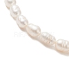 Natural Pearl Rice Beaded Stretch Bracelet for Women BJEW-JB09314-4