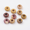 Natural Mookaite European Beads G-G740-12x6mm-21-1