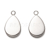 Non-Tarnish 304 Stainless Steel Pendant Cabochon Settings LS-STAS-I176-06A-2