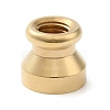 Golden Plated Round Shaped Wax Seal Brass Stamp Head STAM-K002-01G-05-2
