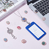 10Pcs 10 Colors Alloy Rhinestone Snap Buttons FIND-NB0006-38-4