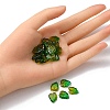 Autumn Theme Two-Tone Transparent Glass Charms GLAA-YW0001-53A-5