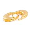 Oval Brass Hoop Earrings for Women EJEW-G391-09G-3