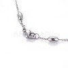 304 Stainless Steel Curb Chain Necklaces NJEW-F261-05P-2