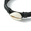 Adjustable Cowhide Leather Cord Braided Bracelets BJEW-JB04438-02-2