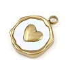 Natural White Shell Pendants STAS-D385-01C-G-2