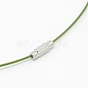 201 Stainless Steel Wire Necklace Cord TWIR-SW001-7-1-2