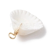 Natural Ark Shell Pendants PALLOY-JF02679-01-4