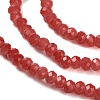 Baking Paint Imitation Jade Glass Bead Strands DGLA-A034-J2MM-A32-3
