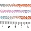 Transparent Painted Glass Beads Strands DGLA-A034-T4mm-A19-3