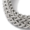 201 Stainless Steel Wheat Chain Bracelets for Women Men BJEW-H612-07C-P-2