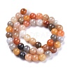 Natural Golden Silk Jade Beads Strands G-K410-07-8mm-2