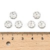 Brass Rhinestone Spacer Beads RSB06C14-2