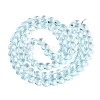 Baking Paint Transparent Glass Beads Strands DGLA-N021-01A-01-2
