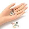 20Pcs 5 Colors Light Gold Plated Alloy Enamel Pendants ENAM-YW0002-93-4