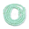 Electroplate Opaque Solid Color Glass Beads Strands LS-EGLA-A044-P1mm-L14-3