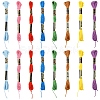 6Bundles Polyester Embroidery Floss OCOR-YW0001-25F-2