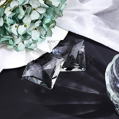 Transparent Glass Pendants GLAA-SP0001-18A-1