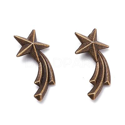 Zinc Alloy Cabochons PALLOY-WH0036-23AB-1-1