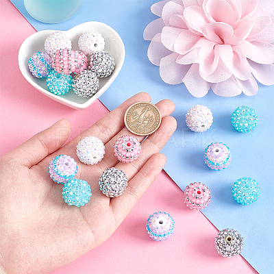 Resin Rhinestone Beads RESI-PH0001-81B-1