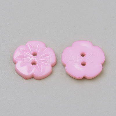 2-Hole Acrylic Buttons X-BUTT-Q037-08I-1