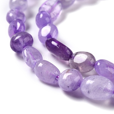 Natural Lavender Amethyst Beads Strands G-G018-50-1