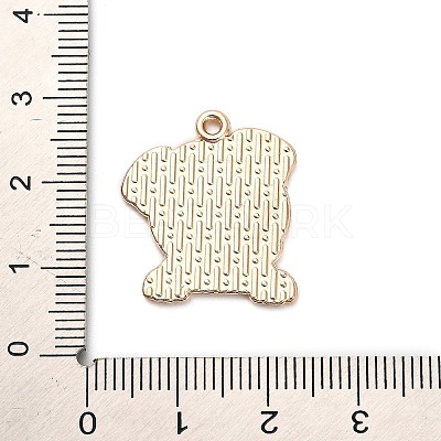 Animal Puppy Alloy Enamel Pendants FIND-V001-03G-06-1