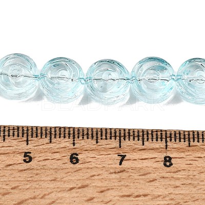 Baking Paint Transparent Glass Beads Strands GL-CBA2ED2-04A-1