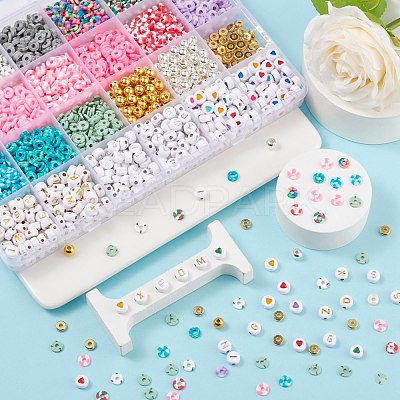 DIY Polymer Clay Beads Bracelet Making Kits DIY-FS0002-29-1