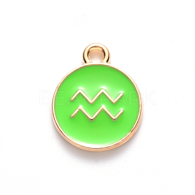 Alloy Enamel Pendants X-ENAM-S124-01A-06J-1