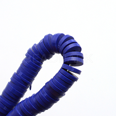 Handmade Polymer Clay Beads X-CLAY-R067-6.0mm-09-1