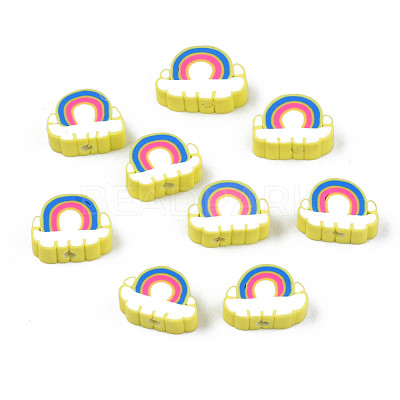 Handmade Polymer Clay Beads CLAY-T012-31D-1