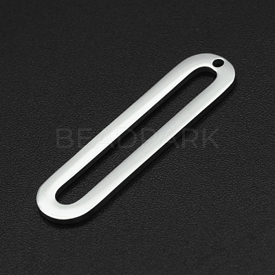 Tarnish Resistant 201 Stainless Steel Open Back Bezel Pendants STAS-R111-LA080-1