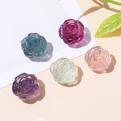 Natural Fluorite Carved Beads PW-WG1ACAE-16-1