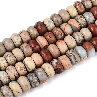 Natural Aqua Terra Jasper Beads Strands G-E444-16-8mm-1