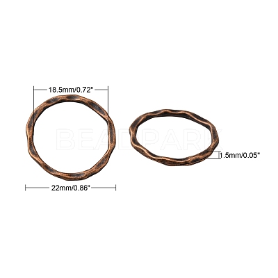 Tibetan Style Linking Rings PALLOY-A017-R-FF-1