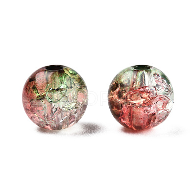 Transparent Crackle Acrylic Beads CACR-N002-13A-1