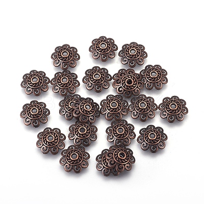 Tibetan Style Bead Caps LS-TIBEB-00955-R-NR-1