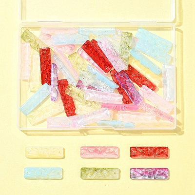 50Pcs Baking Paint Glass Pendants GLAA-FS0001-91-1