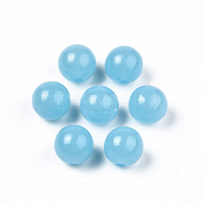 Luminous Acrylic Beads MACR-N008-25B-6MM-1