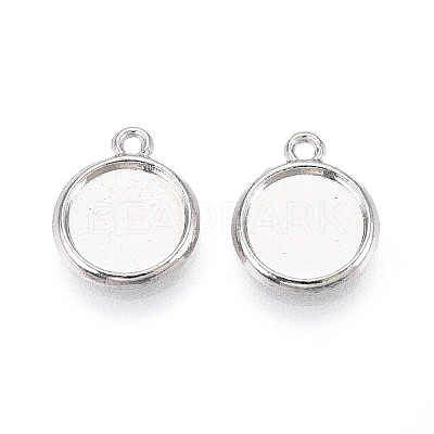 Tibetan Style Alloy Charms Cabochon Settings PALLOY-N178-12AS-A-1