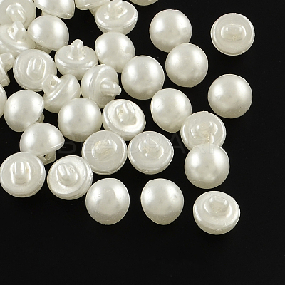 1-Hole Acrylic Shank Buttons BUTT-R034-062-1