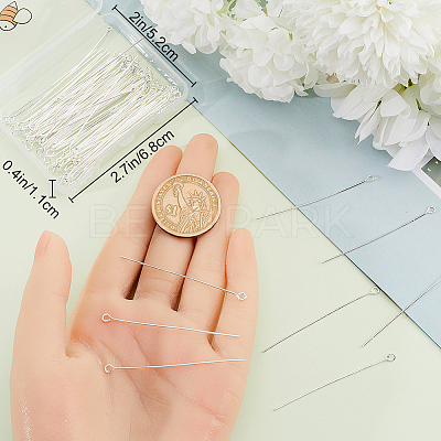 100Pcs Brass Eye Pins KK-BBC0013-41-1