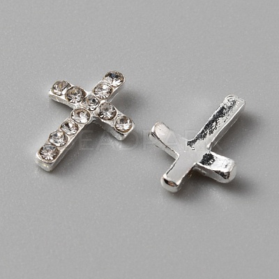 Alloy Rhinestone Cabochons MRMJ-WH0079-53S-1