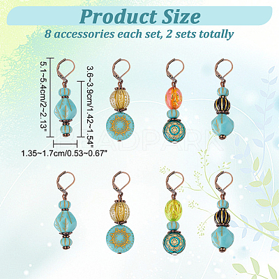 Crystal Bezel Locking Stitch Markers