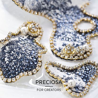 Preciosa® MAXIMA Crystal No Hotfix Flatback Stones Y-PRC-NSS8-60310-200-1