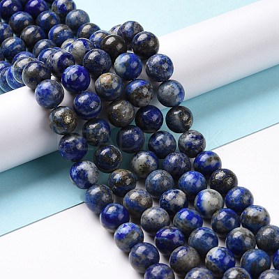 Natural Lapis Lazuli Beads Strands G-E483-17-10mm-1